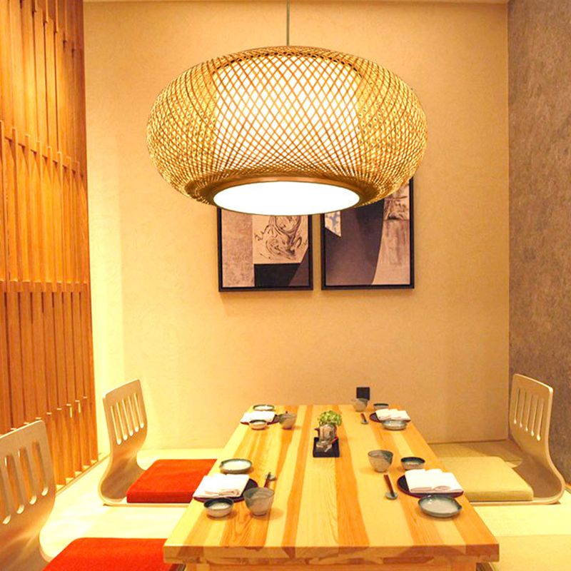 Holzlaternenform Pendelleuchte moderne Style 1 Leichte Hängelampe für Tea Room