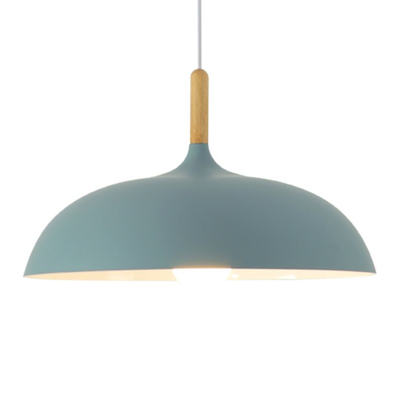 Couvre-pot Forme de suspension Éclairage de style moderne Métal 1 pendentif léger pour salle à manger
