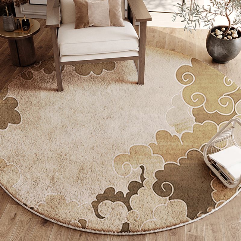 Moderne woonkamer Tapijt Samenvatting Patroon Polyester Gebied Tapijt niet-slip achterste tapijt