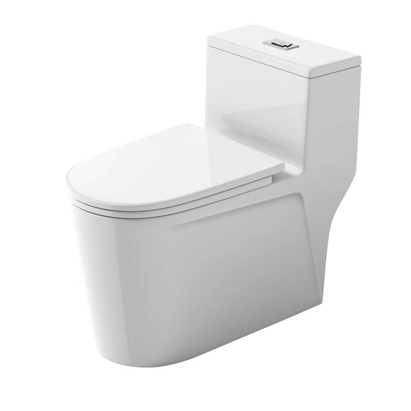 Contemporary All-In-One Flush Toilet Floor Mount Urine Toilet with Seat for Washroom