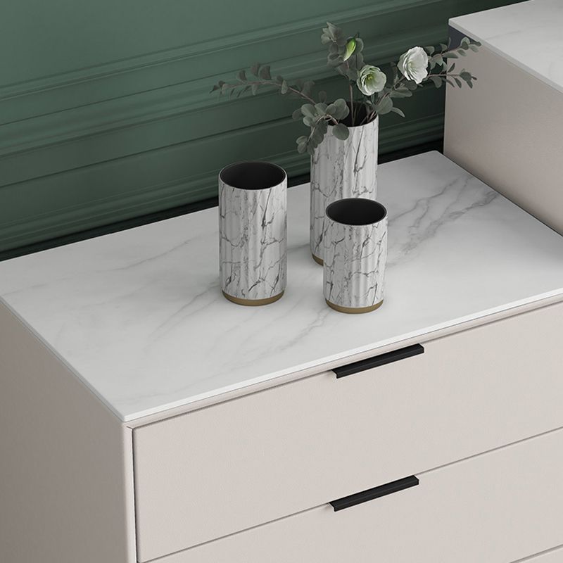 23.62" Wide 15.74" High 3/4/5 - Drawer Accent Chest,Bar Pulls Chest Soft Close Drawers
