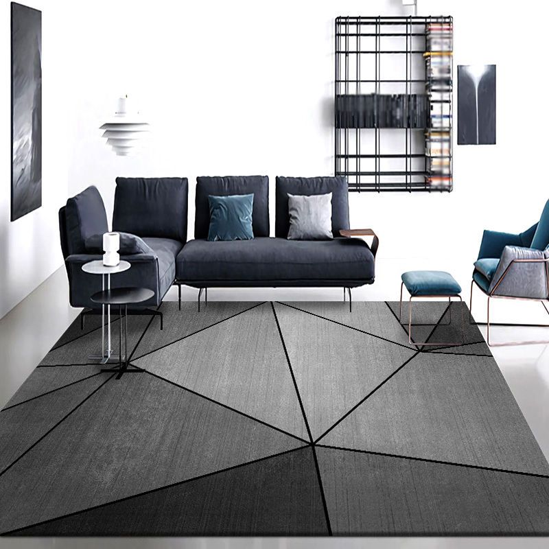 Sky Blue Modern Rug Polyester Grafisch Tapijten Niet-slip achterste tapijt voor thuisdecoratie