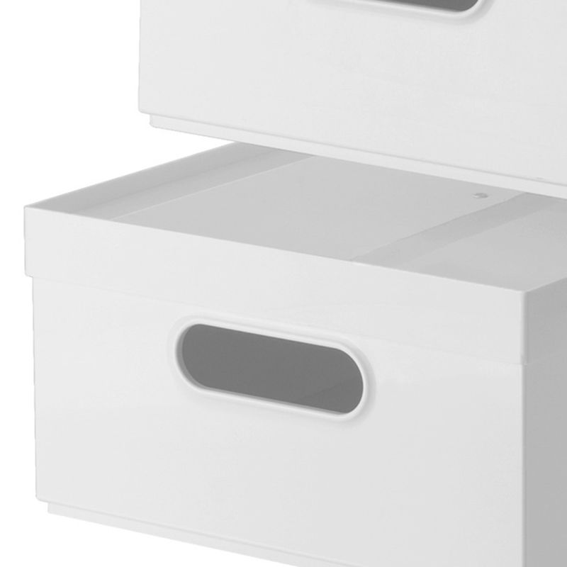 Simple Filing Cabinet Solid Color Castors Detail File Cabinet for Home or Office