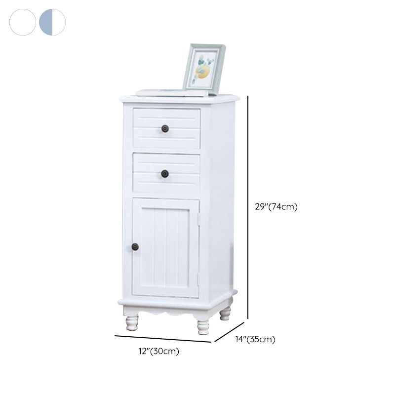 Nautical Vertical Solid Wood Storage Chest Bedroom Chest with Drawers