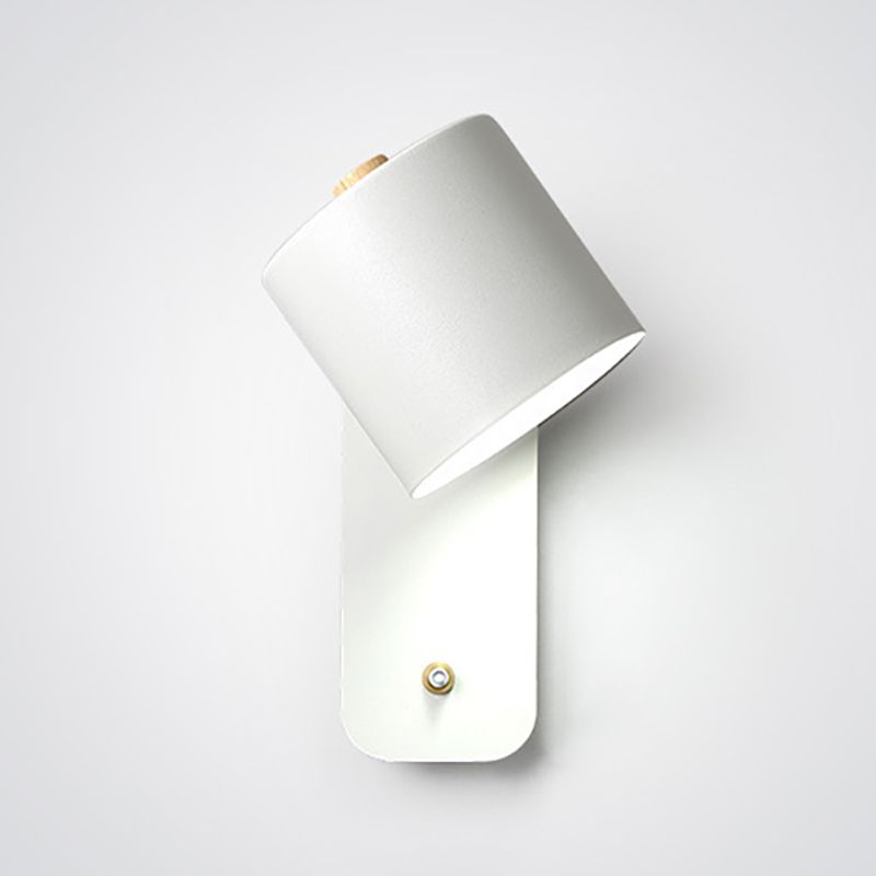 Slaapkamer eenvoudige sconce verlichtingsarmaturen 1 blub metalen roterende wandgemonteerde verlichting