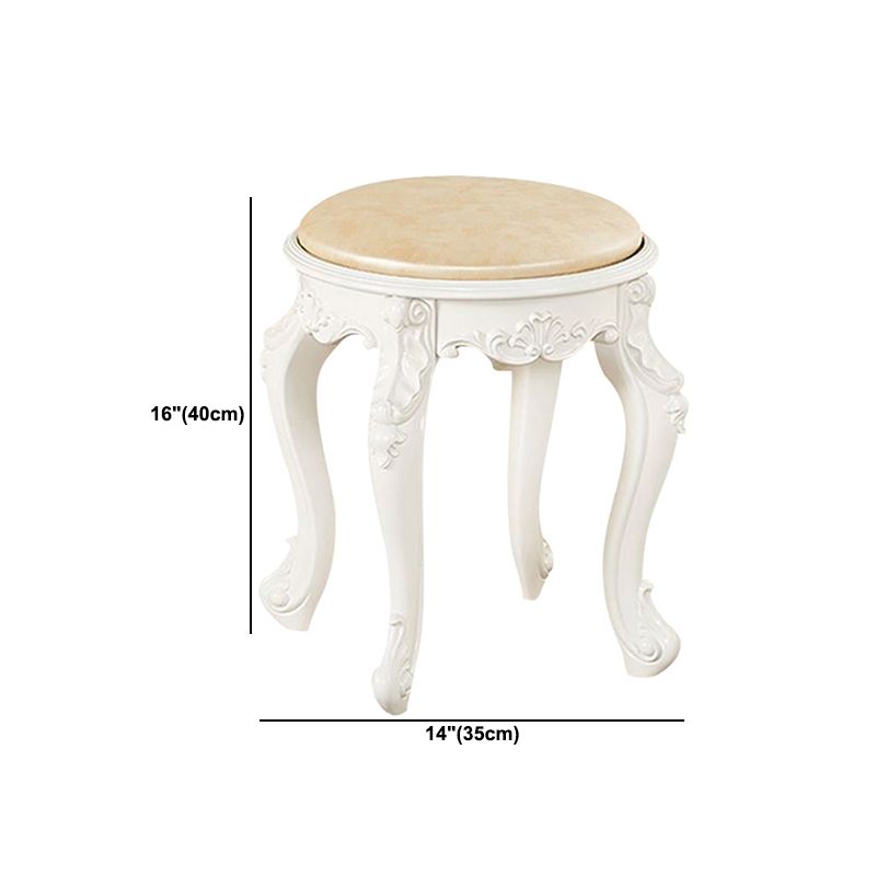 Gold Water Resistant Standard Round Leather Standard for Home Decor