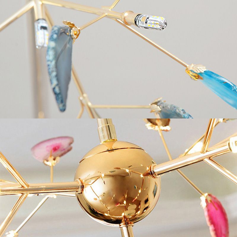 Fireflies Camera da letto Lampaggio dell'illuminazione Metal Minimalist Style Pendente lampadario