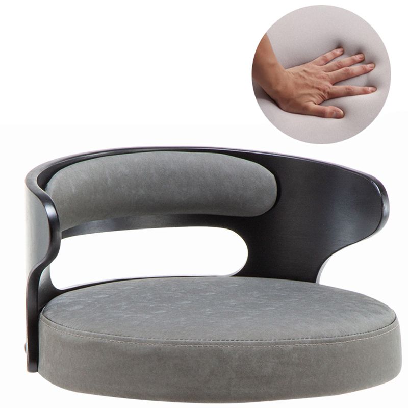 Industrial Style Bar Stool Round Leather Seat with Adjustable Height for Counter Bar