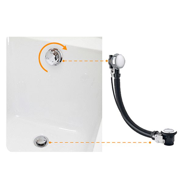 Modern Back to Wall Bathtub Rectangular Antique Finish Soaking Bath Tub
