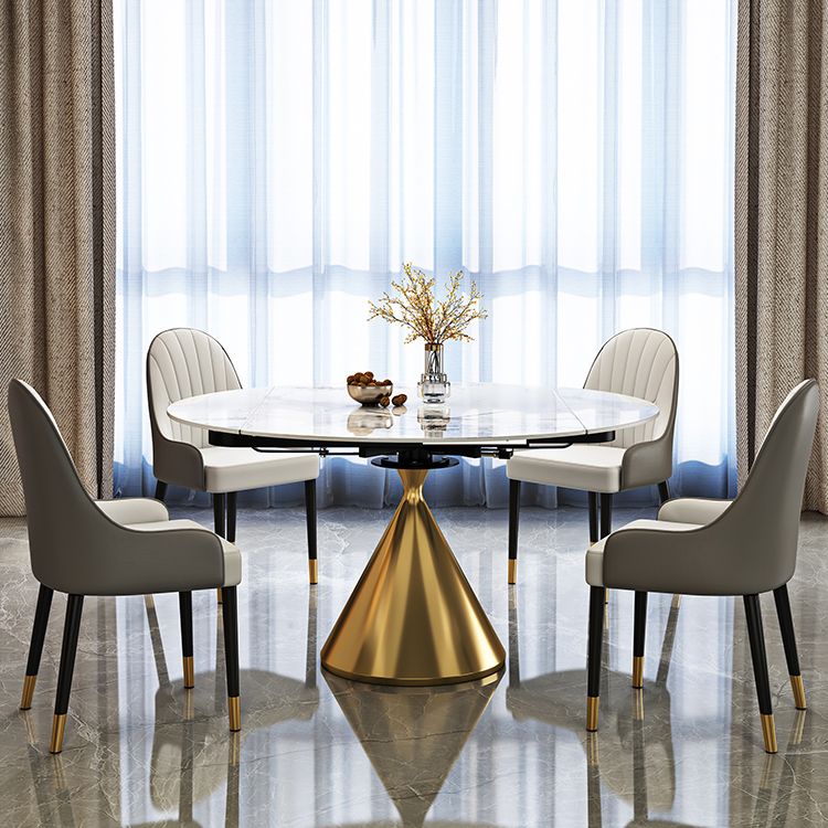 Contemporary 1/2/5/7 Pieces Furniture Round Stone Dining Set for Home