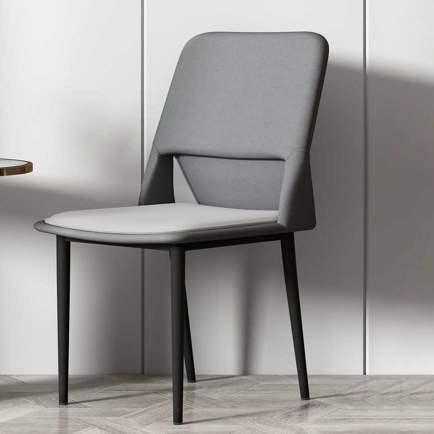 Industrial Metal Dining Room Chairs Open Back Dining Side Chairs for Restaurant