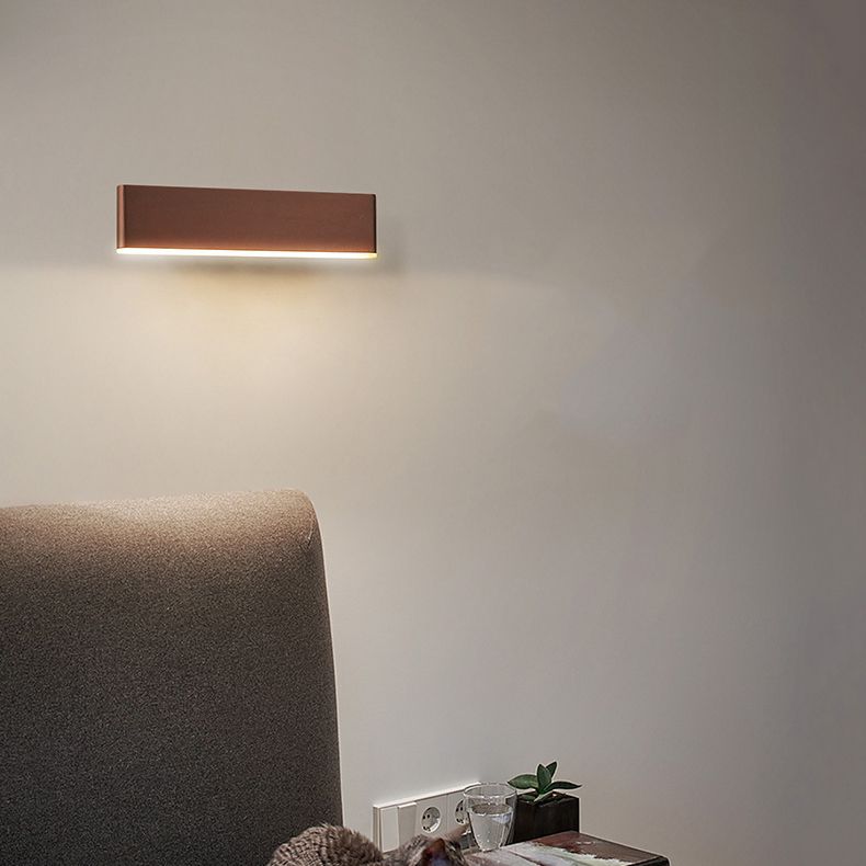 1 Light Geometry Wall Sconce Modern Style Metal Wall Lighting for Bedside