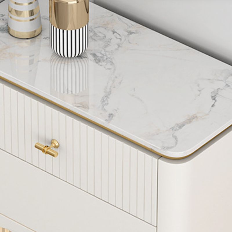 11.7 Inch Width Stone Storage Chest Classic Glam Storage Chest Dresser