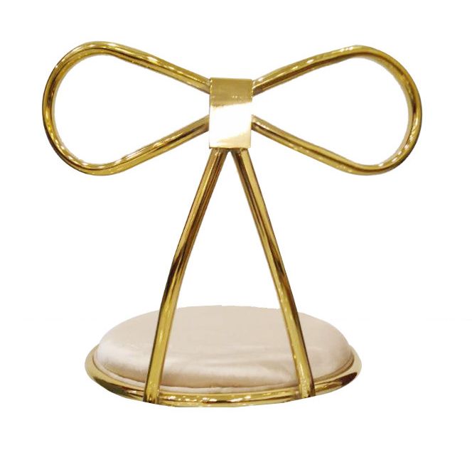 Chaise d'appoint en métal de style Glam, chaise de salle à manger à dossier ouvert avec pieds dorés pour un usage domestique
