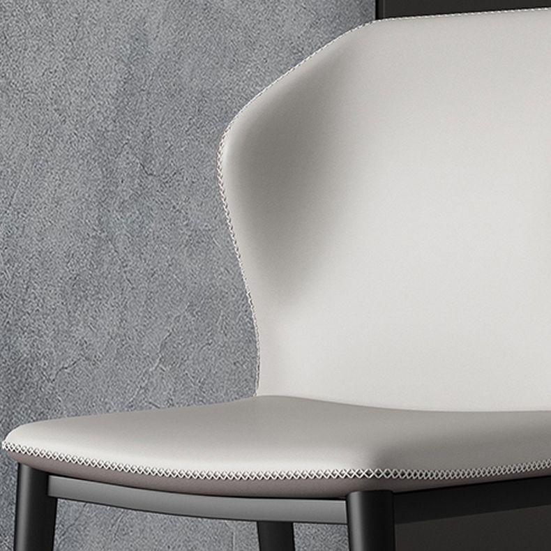 Sillas de comedor de metal industrial, silla lateral sin brazos para uso en restaurantes (juego de 2)