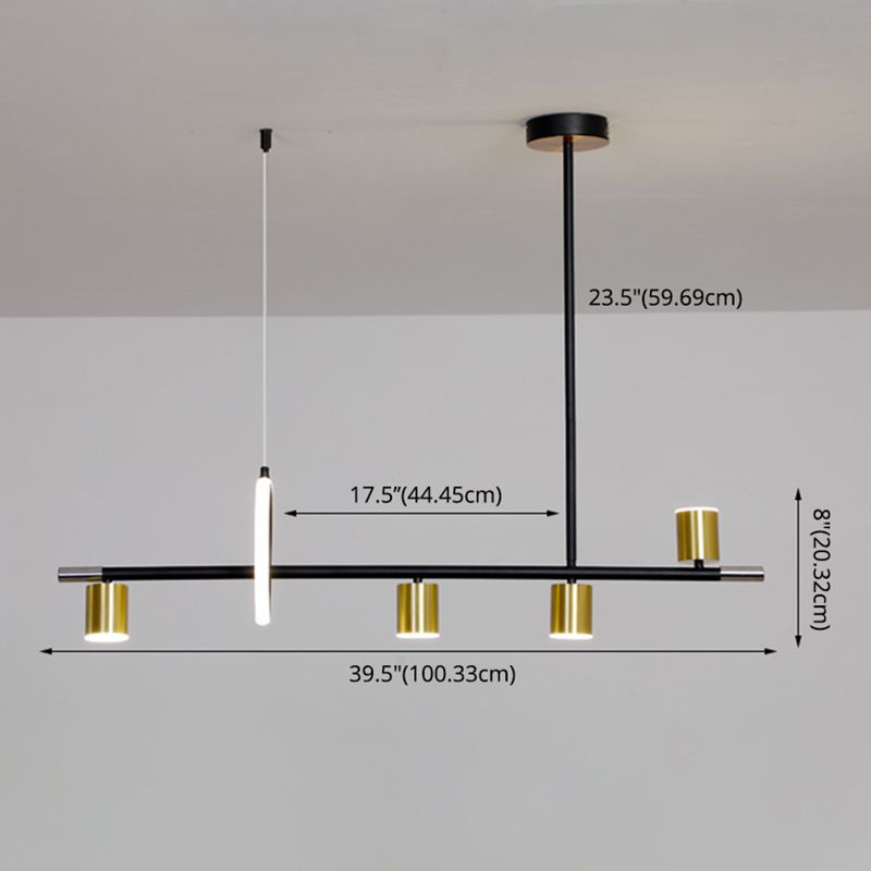 Minimalist Style Long Strip LED Island Light Modern Home Decorative Lighting Fixture