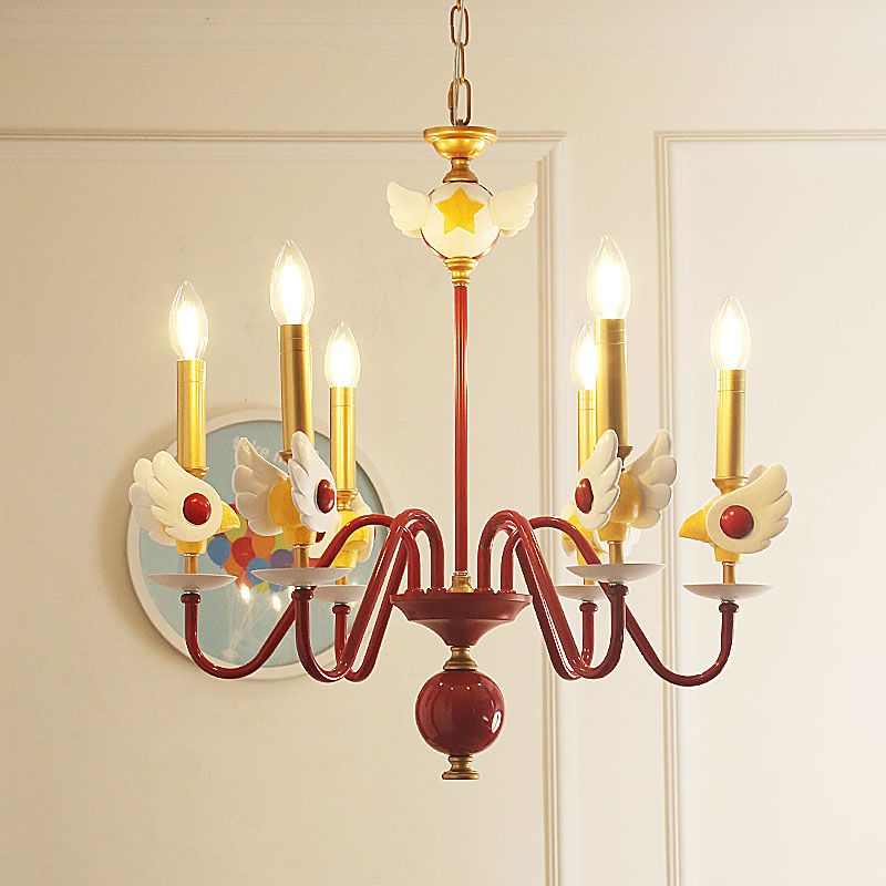 Chandelier en or