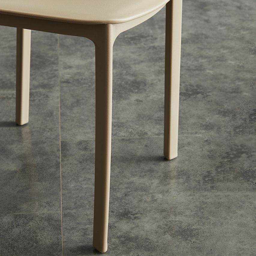 Minimalist Opening Back Dining Side Chair Kitchen Plastic Dining Side Chair
