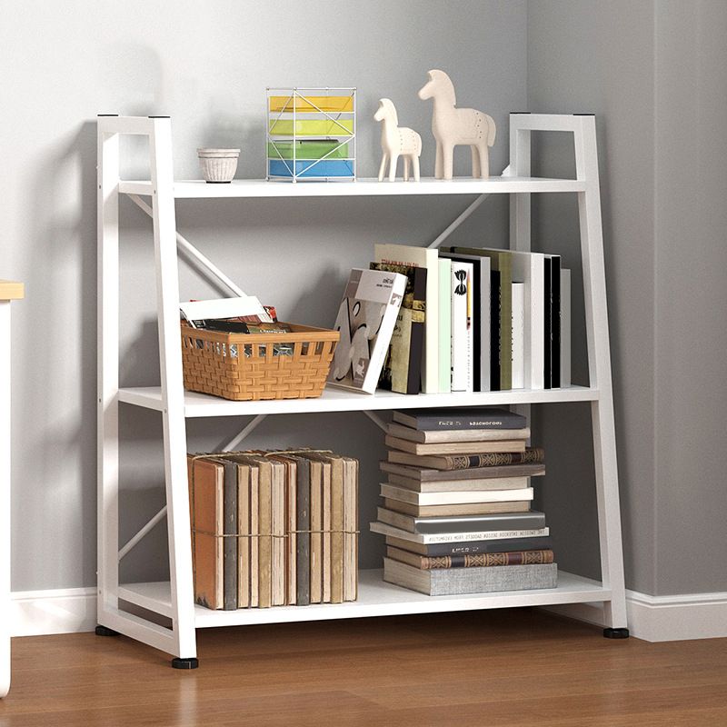 Modern Home Steel Book Shelf Ladder 12"W Matte Finish Bookcase