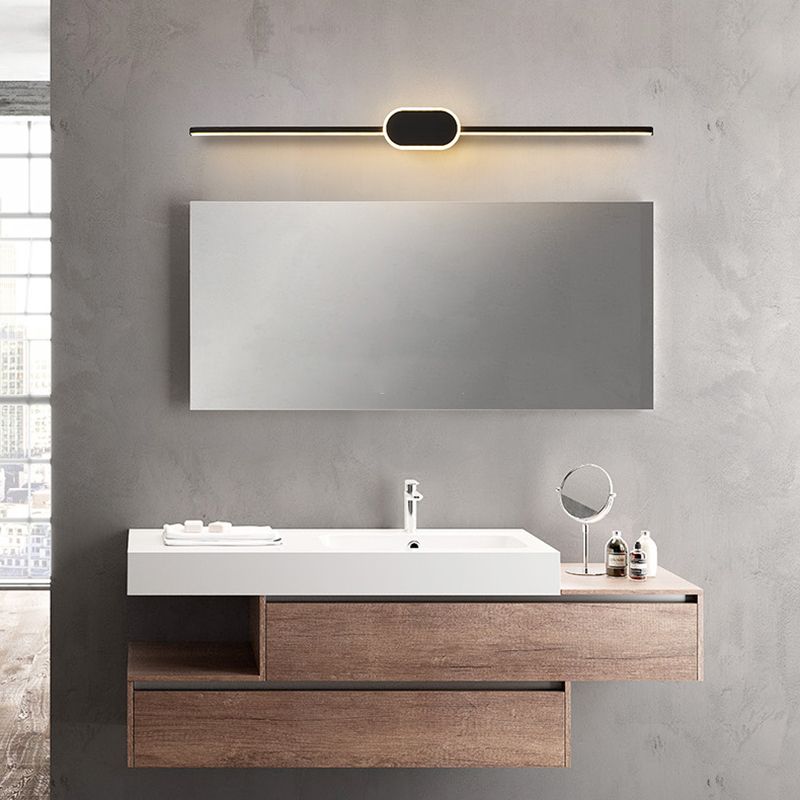 Linear Wall Sconce Lights Modern Metal 1 Light Sconce Light Fixtures with Acrylic Shade
