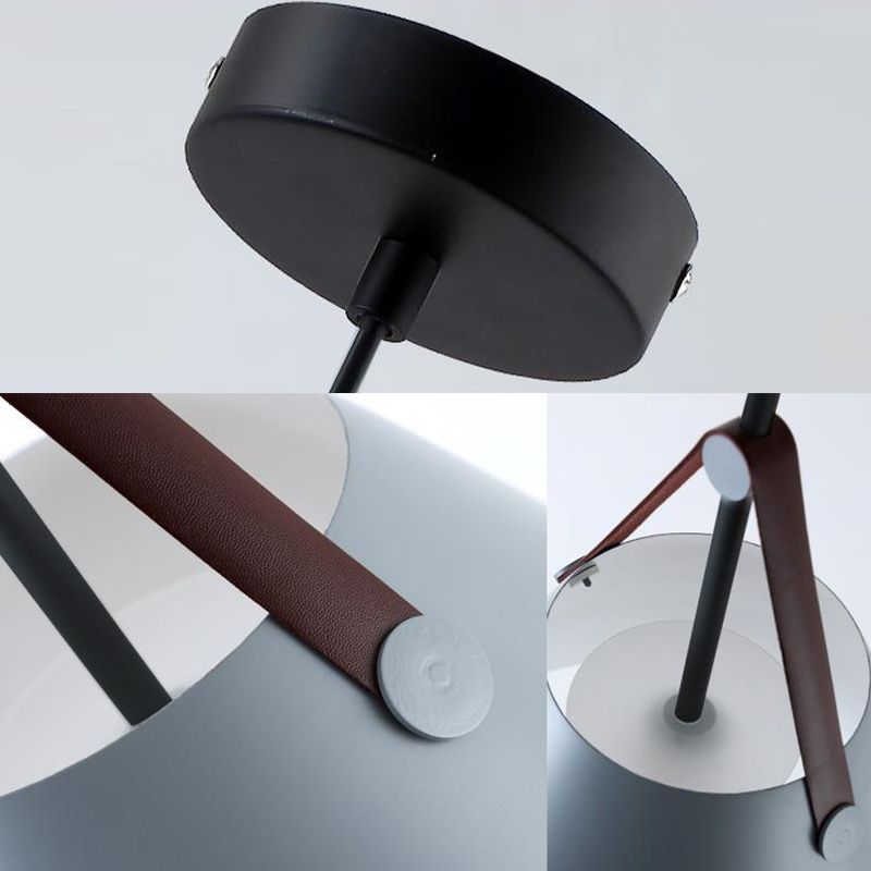 Metal Cone Hanging Lamp Contemporary Ceiling Light for Bedroom