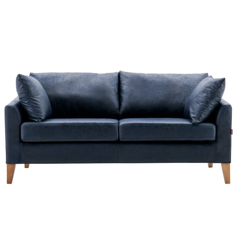 Modern Style Rectangular Sofa with Wooden Base and Namib Cushion