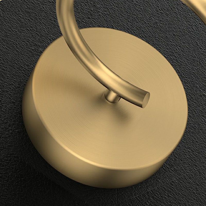 Artistic Wall Lighting Fixture Gold Spherical Wall Mounted Light with Milky Glass Shade