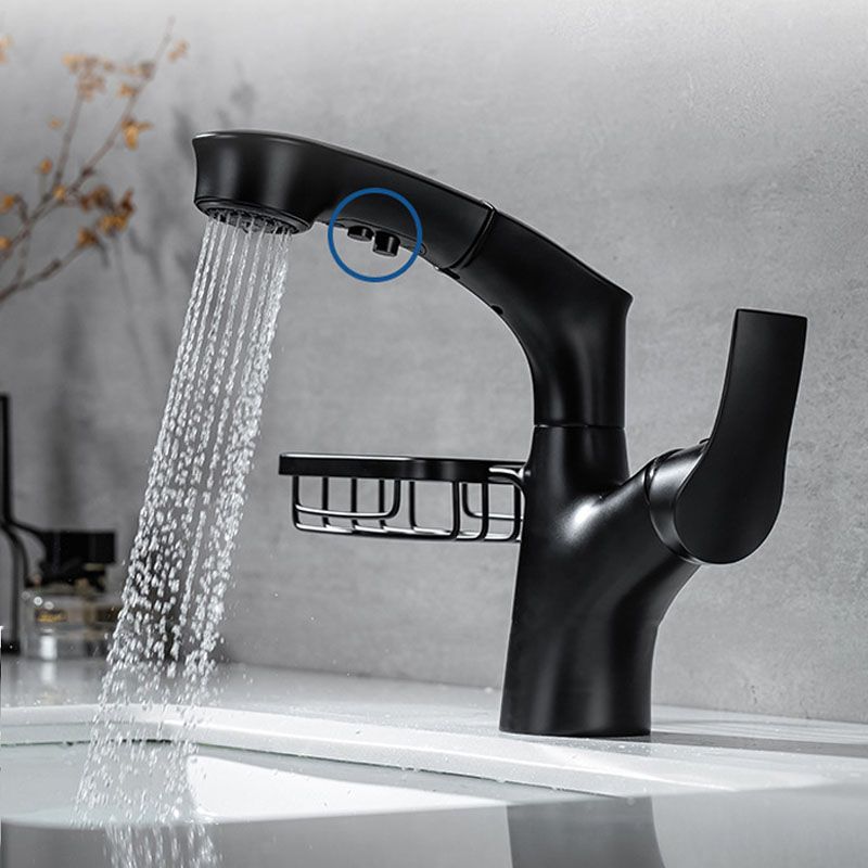 Industrial Sink Faucet Solid Color Centerset Bathroom Sink Faucet with Drain Assembly