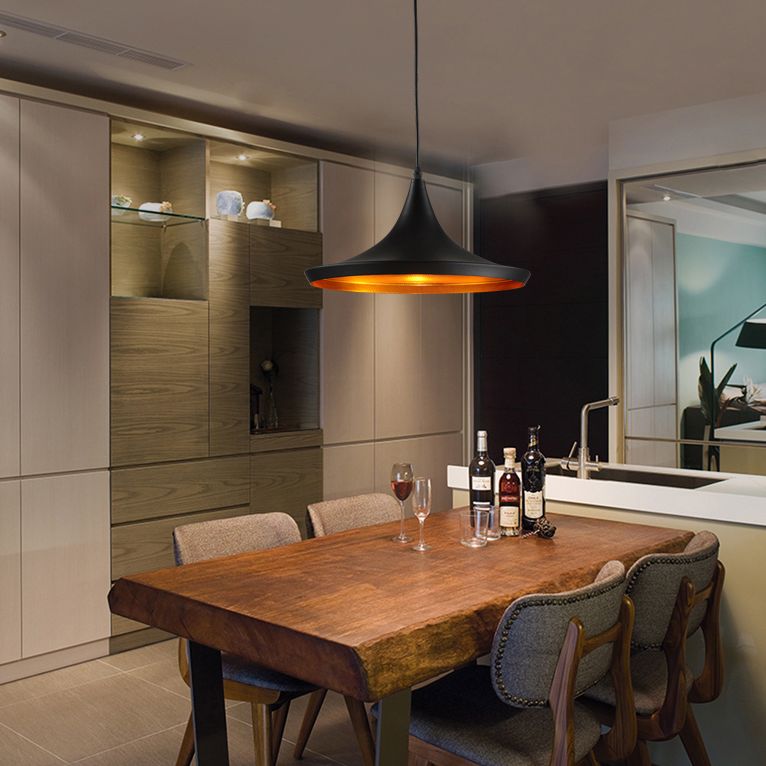 1-Licht-Metallhängele leichter postmoderner Anhängerlampe für Schlafzimmer Esszimmer