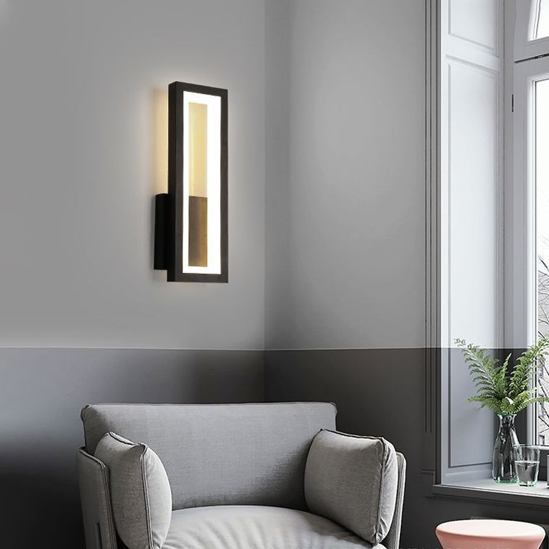 Forme carrée 1 éclairage mural clair