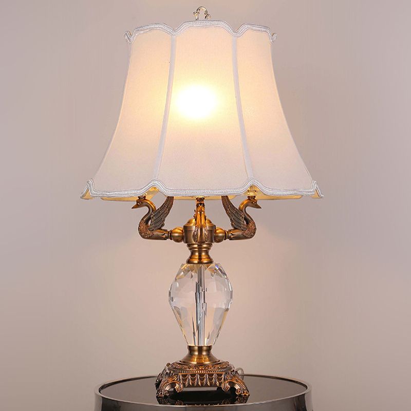 Wit wijd uitlopende bureau Licht Modernist