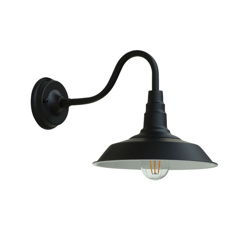 Industrial Style Barn Light Wall Sconce Metal 1 Light Sconces for Outdoor
