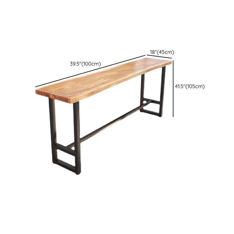 Industrial Style Bar Set 1/2/9 Pieces Solid Wood Rectangle Counter Set