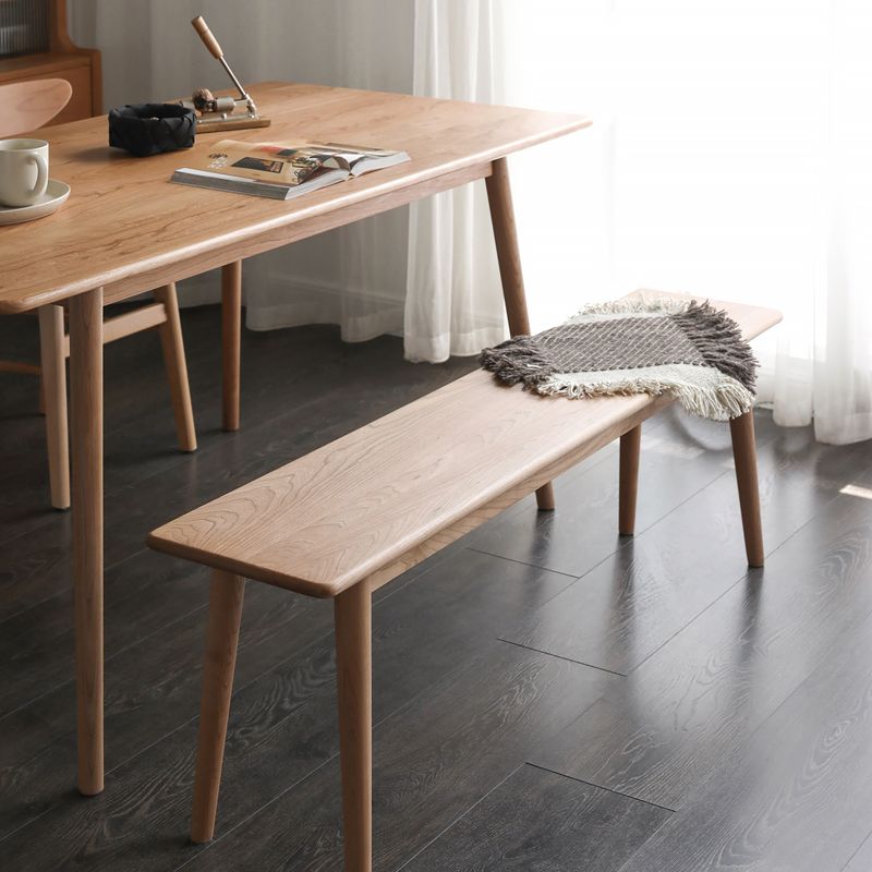 Table rectangulaire en bois massif de pin pour Restaurant, Table à manger moderne avec 4 pieds