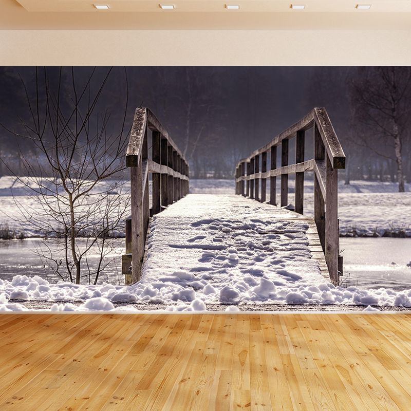 Space Extension Photography Mural Modern Style Mildew Resistant Wall Covering