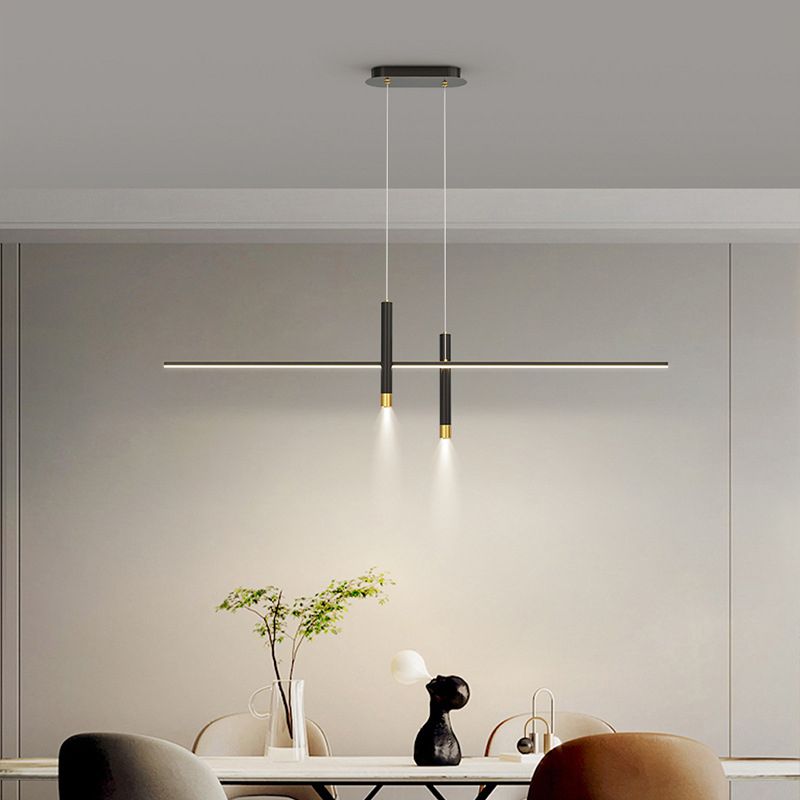 3-Lights Modern Style Island Pendants Metal Pendant Lights for Dining Room