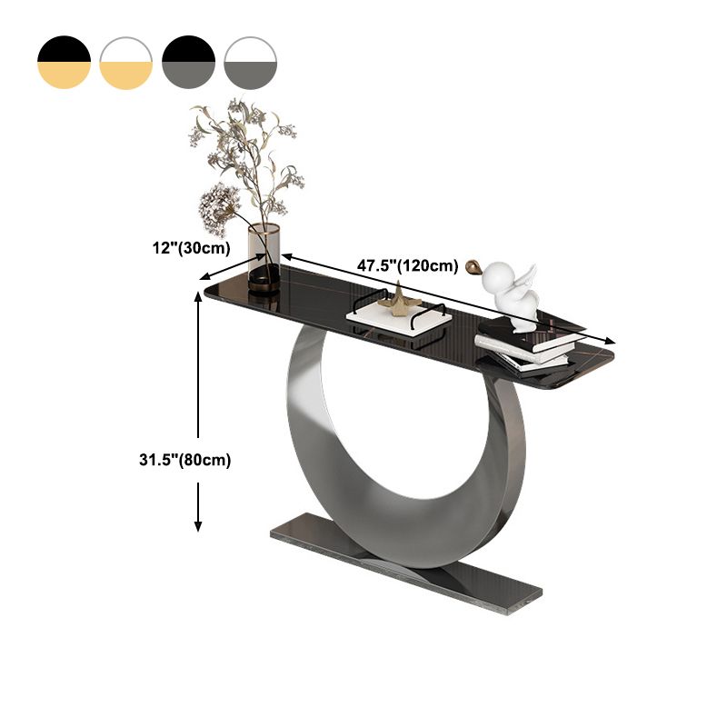 Contemporary Console Accent Table Antique Finish Rectangle Console Sofa Table