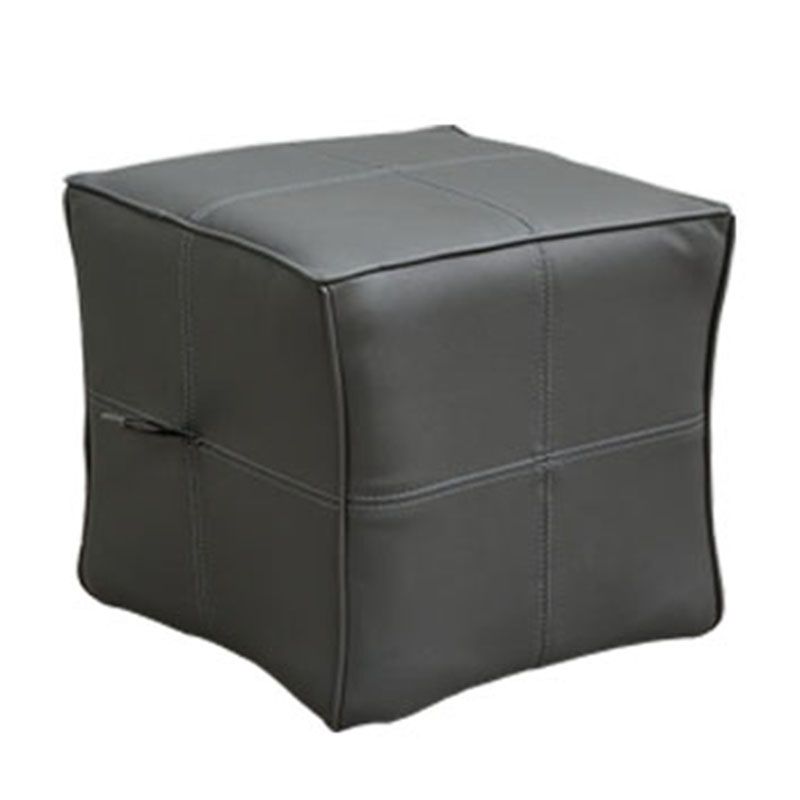 Contemporary Square Cube Leather Upholstered Cube for Living Room