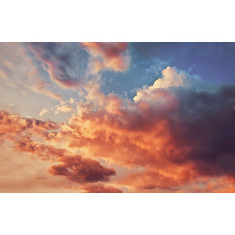 Beautiful Sunset Mural Wallpaper Stain Resistant Wall Covering for Home Decor