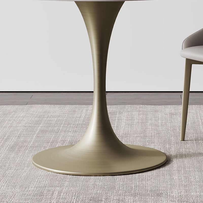 Round Dining Table Traditional Luxury Dining Table with Tulip Base