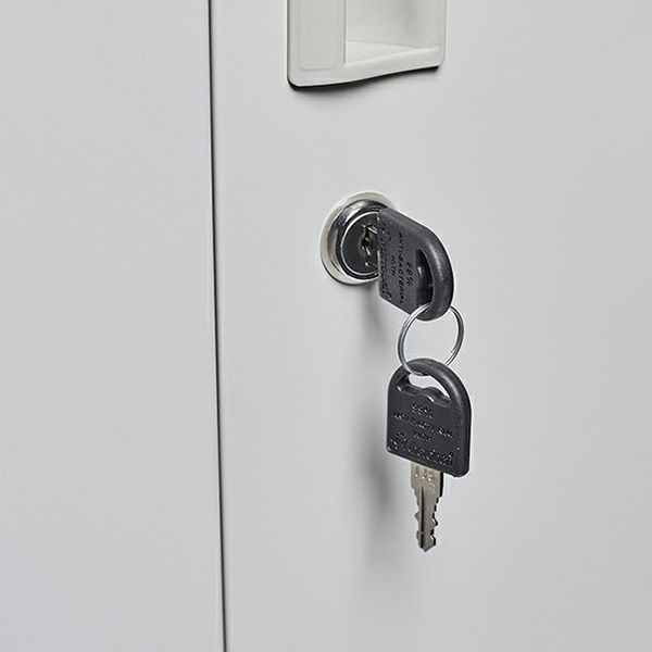 Modern Metal Wardrobe for Home Matte Finish Cabinet with Hinged Doors