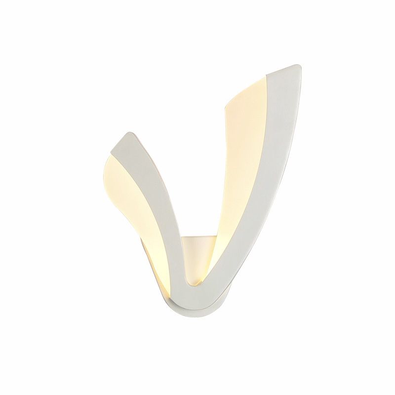 Lampada a parete Minimalista Minimalista Minimalista Sali in ferro battuto Sconce da parete con ombra acrilica