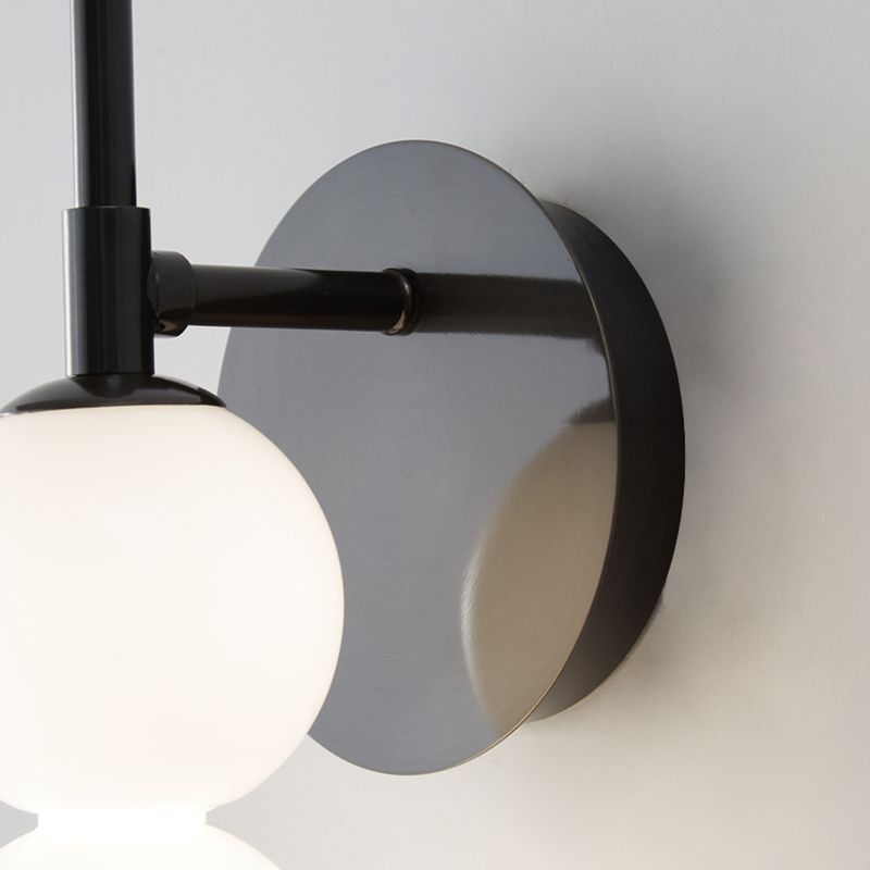 Modern Style White Shade Wall Mounted Sconce Glass Wall Lights for Bedroom