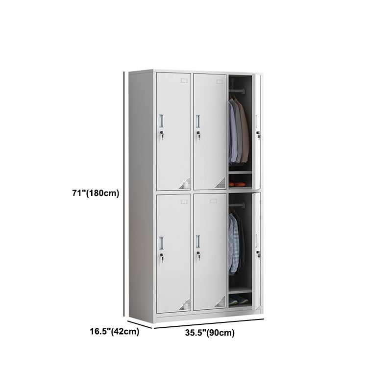 Hinged Contemporary Wardrobe Cabinet Metal Wardrobe Armoire for Home