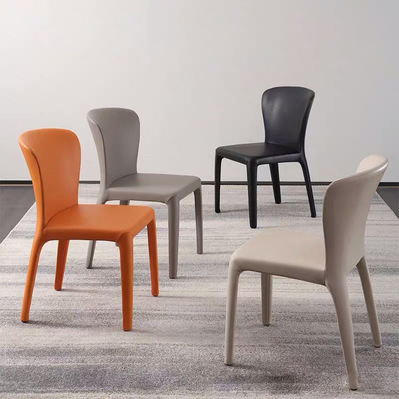 Contemporary Chair Dining Chairs with Metal Legs for Kitchen