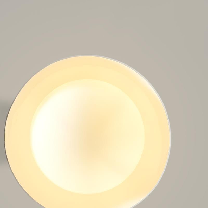 Dome Shape Flush Mount Modern Style Metal 1 Light Flush Ceiling Light in White/black