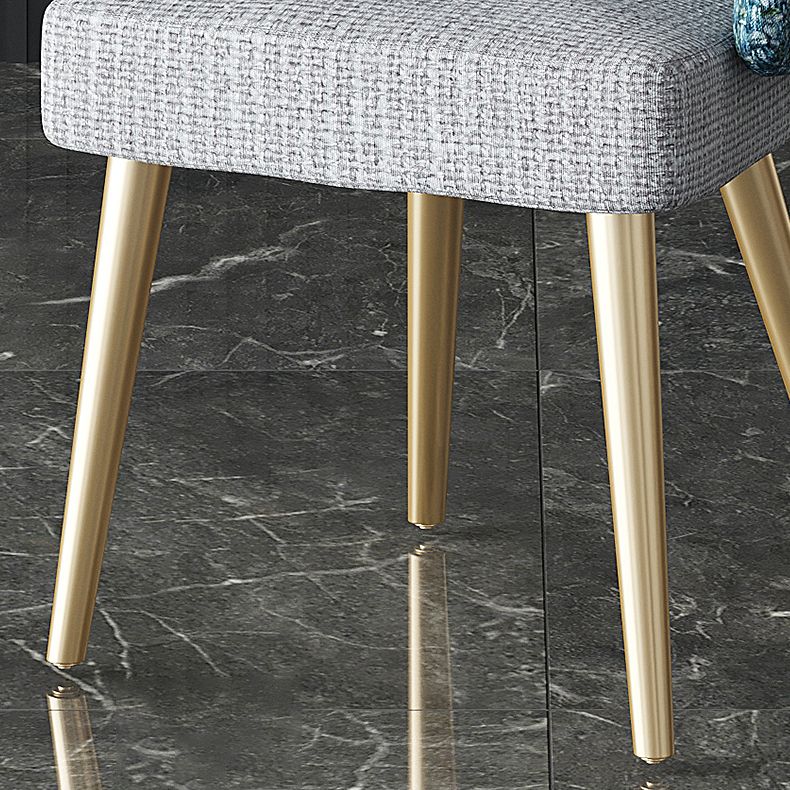 Sillón interior escandinavo tapizado Parsons Back Silla de comedor de metal