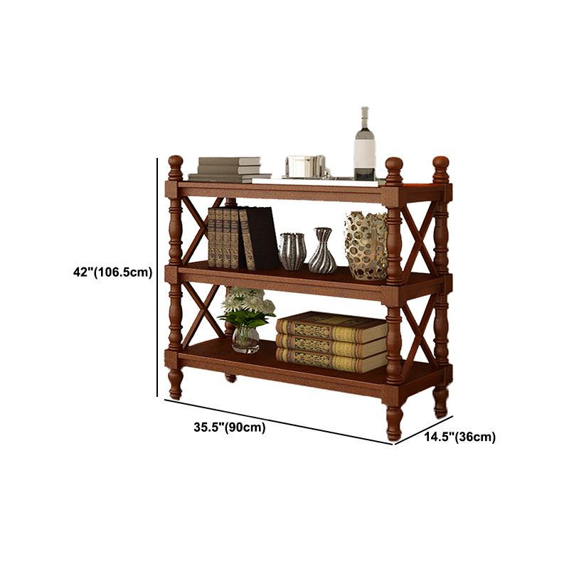 Scandinavian Study Room Bookshelf Solid Wood Etagere Bookcase