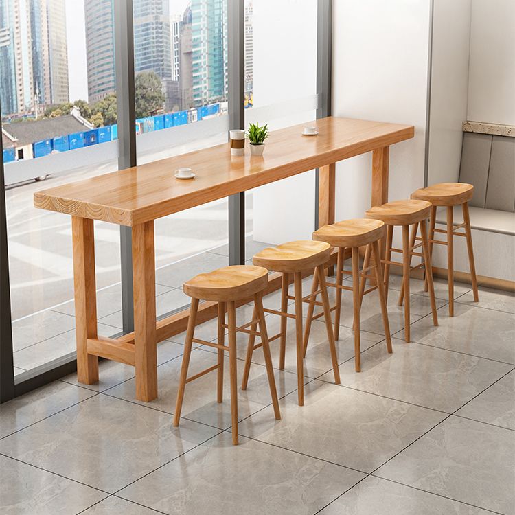 Modern Style Wood 1/6/11 Pieces Bar Table Set Rectangle Bar Table for Home