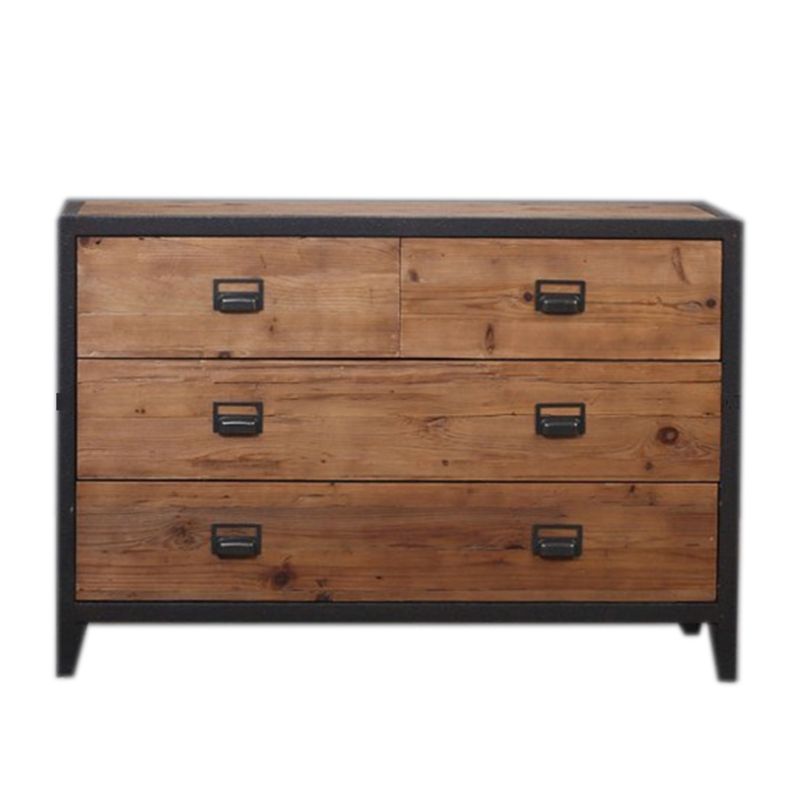 Traditional Storage Chest Solid Wood 13.65 Inch Width Dresser